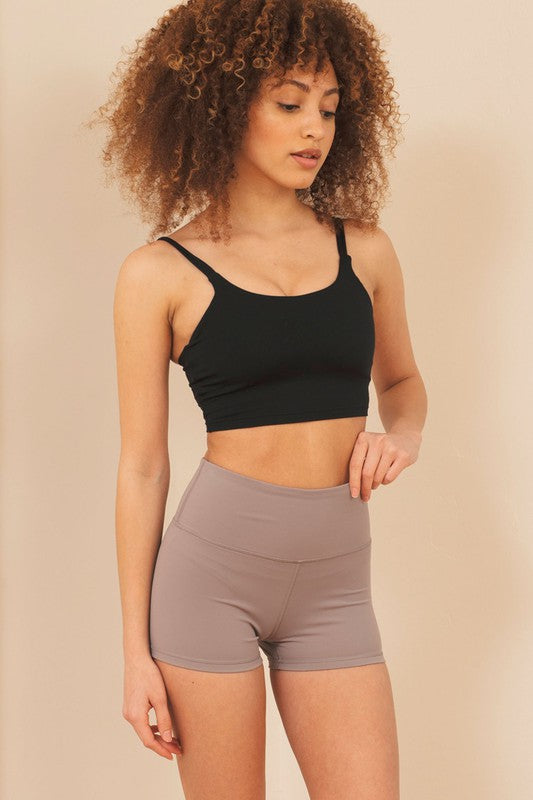 Black Double Strap Sport Bra