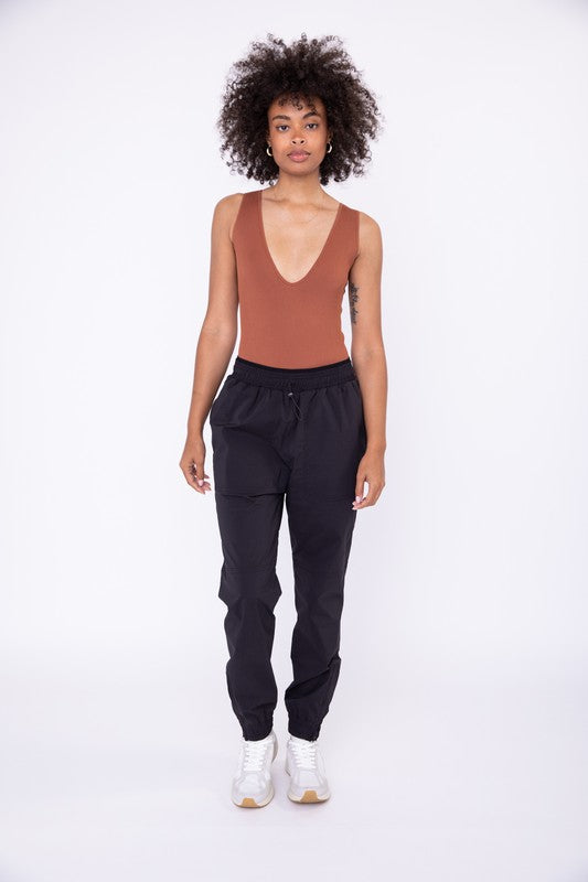 Toggle Black Relaxed Pant