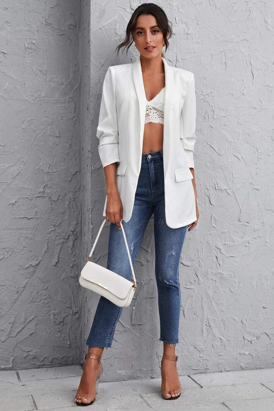 White Summer Blazer