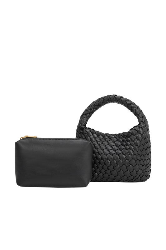 Recycled Vegan Leather Top Handle Bag