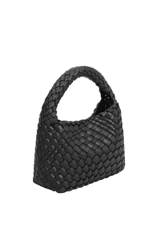 Recycled Vegan Leather Top Handle Bag