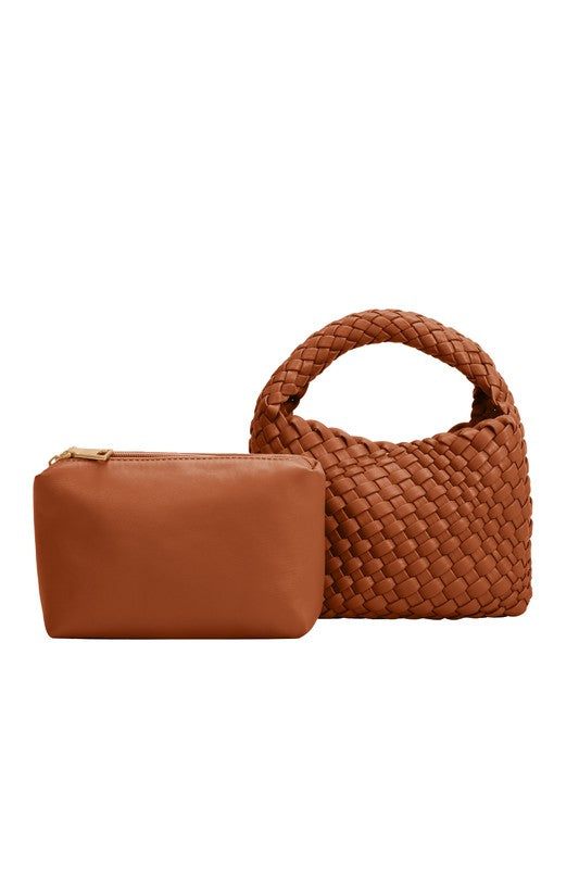 Recycled Vegan Leather Top Handle Bag