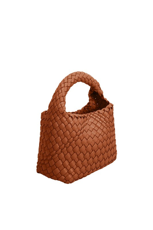 Recycled Vegan Leather Top Handle Bag