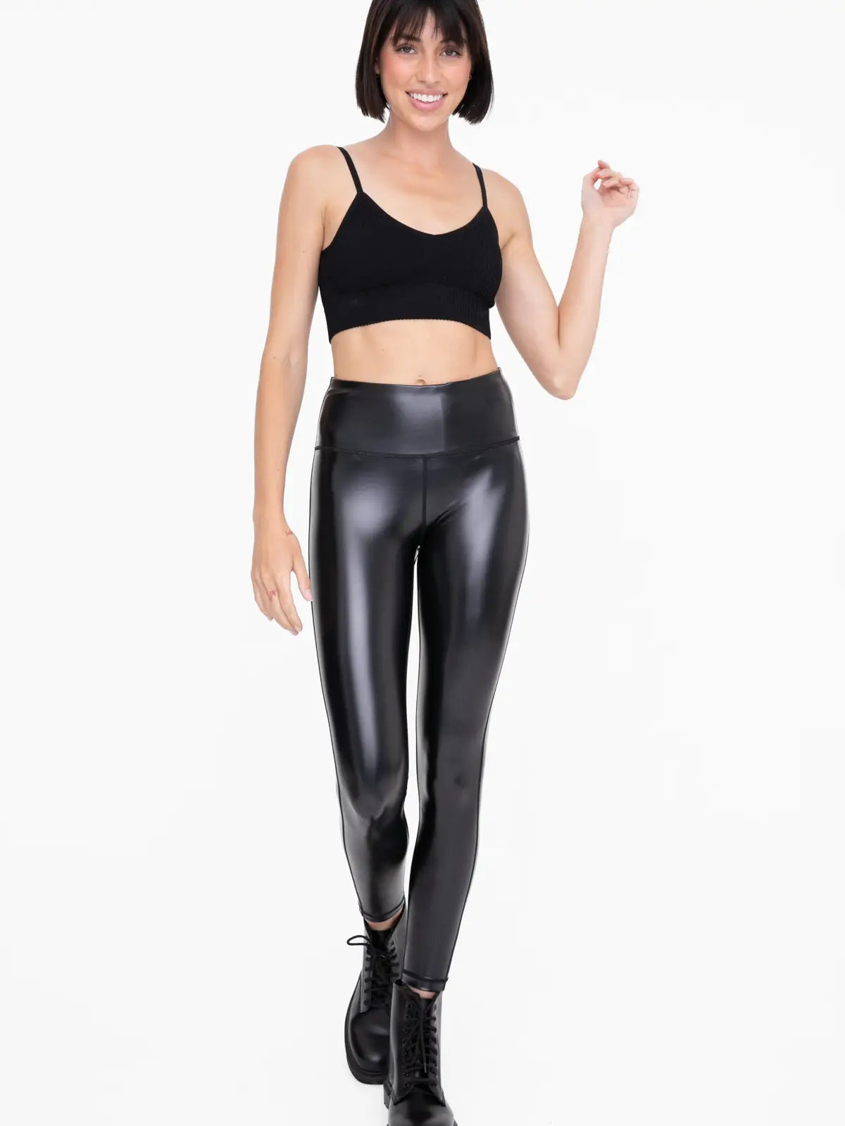 High Shine Faux Legging