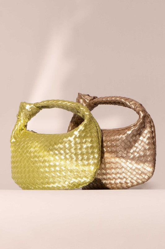 Braided Vegan Shoulder Bag