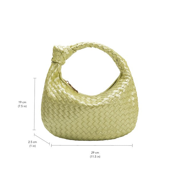 Braided Vegan Shoulder Bag