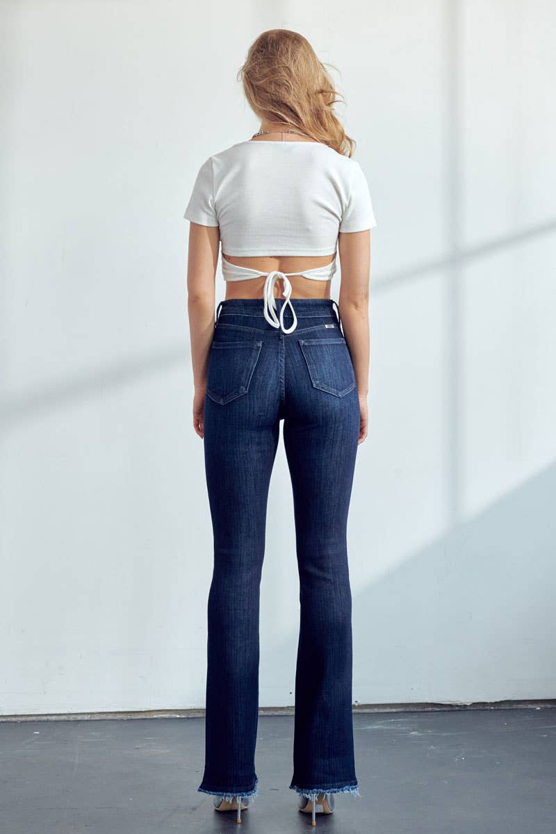 Dark Button Fly Jean