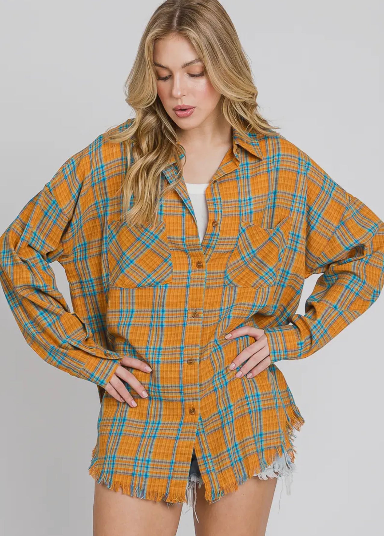 Woven Plaid Shirt