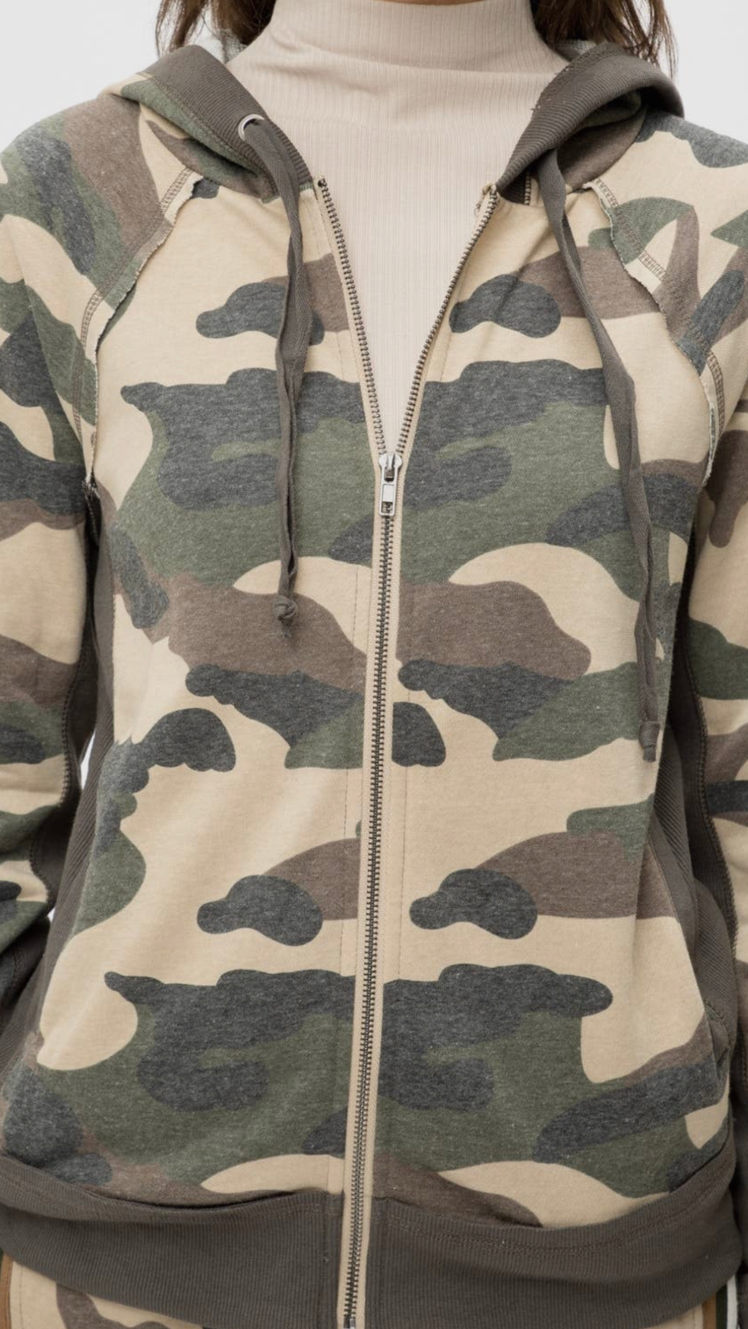Camouflage Zip Hoodie