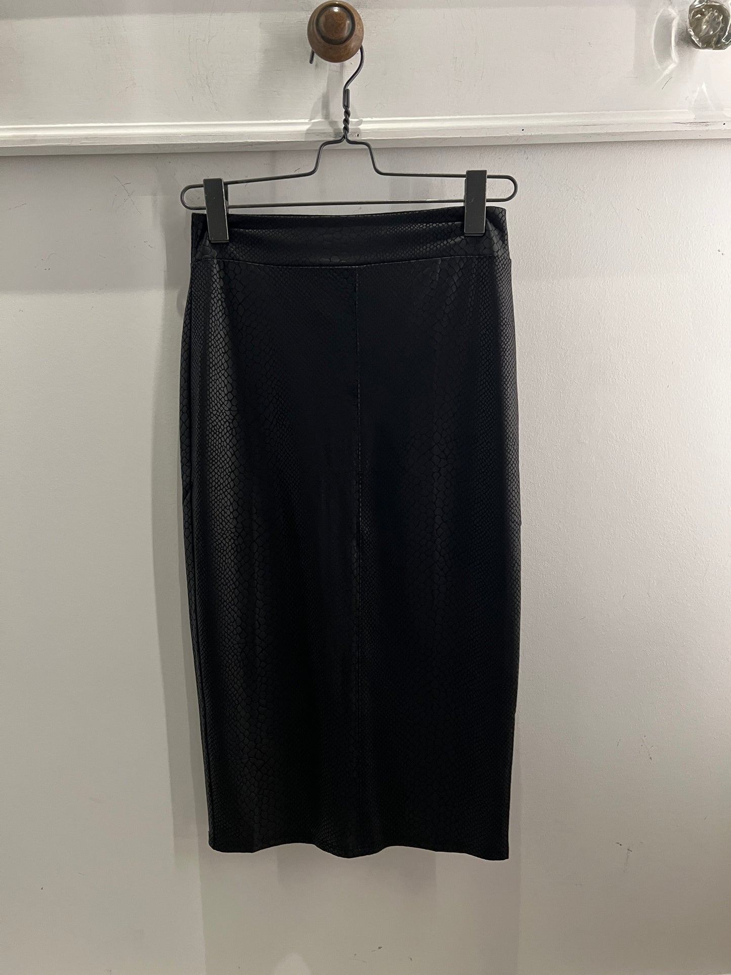 Snake Skin Midi Skirt