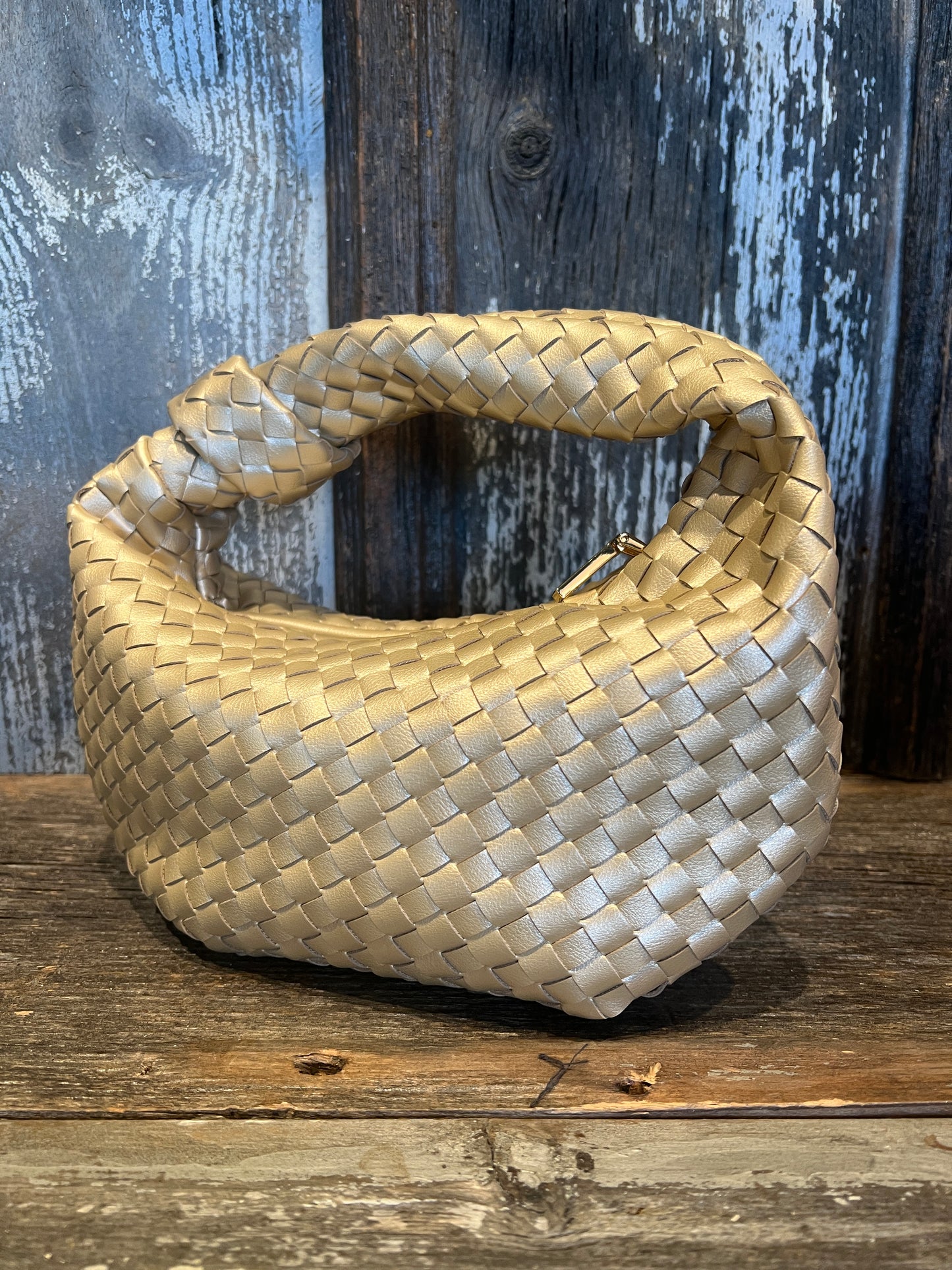 Braided Vegan Shoulder Bag