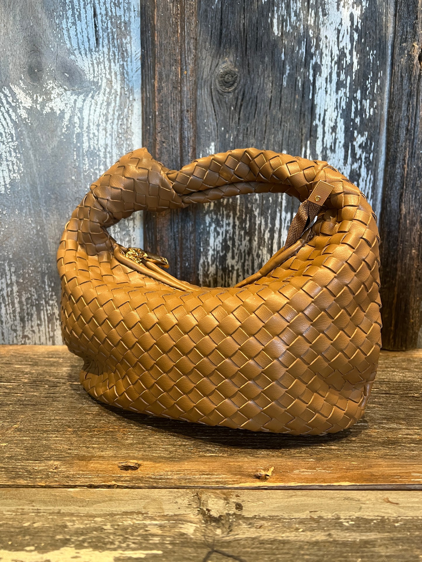 Braided Vegan Shoulder Bag