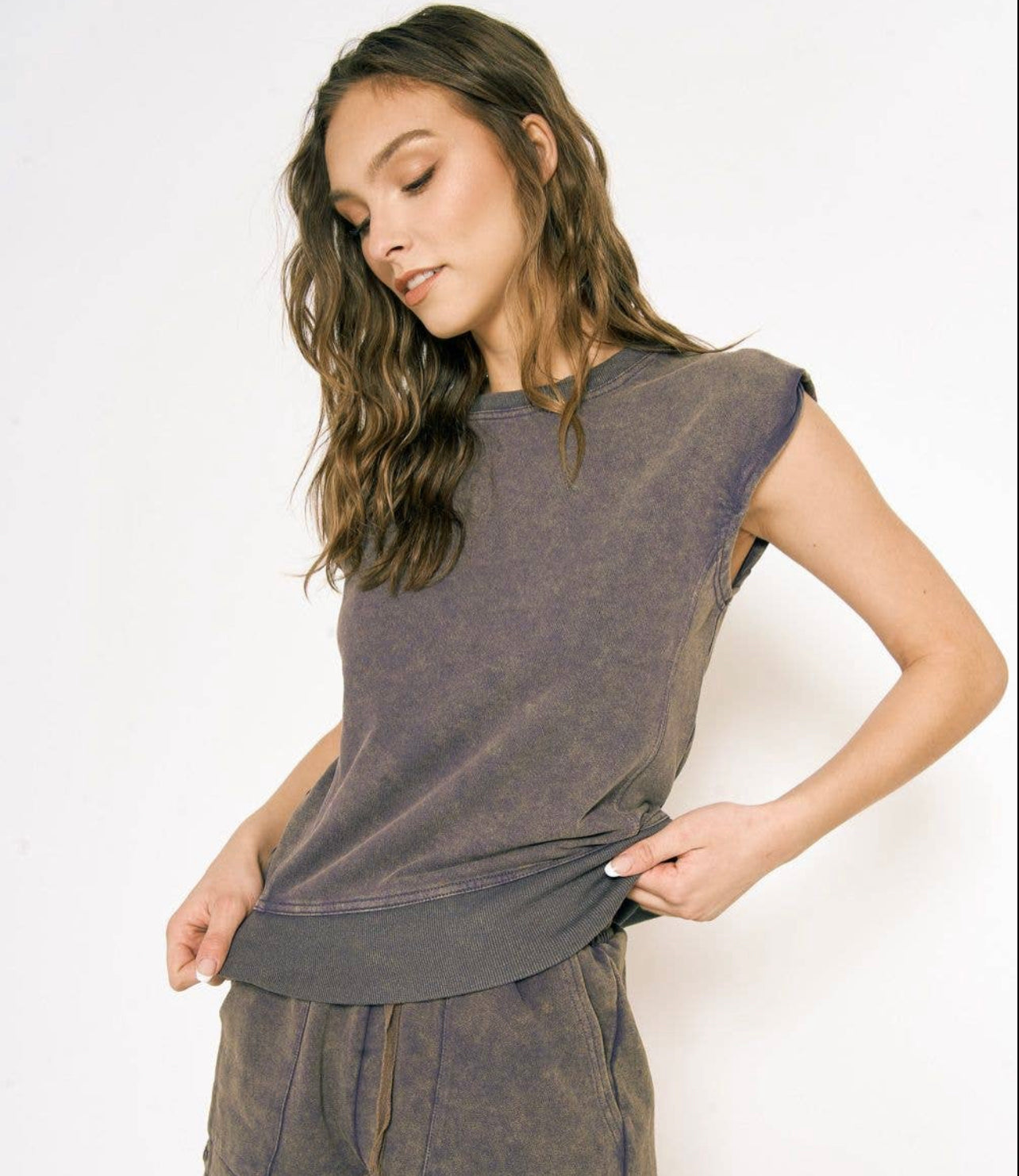 French Terry Sleeveless Top
