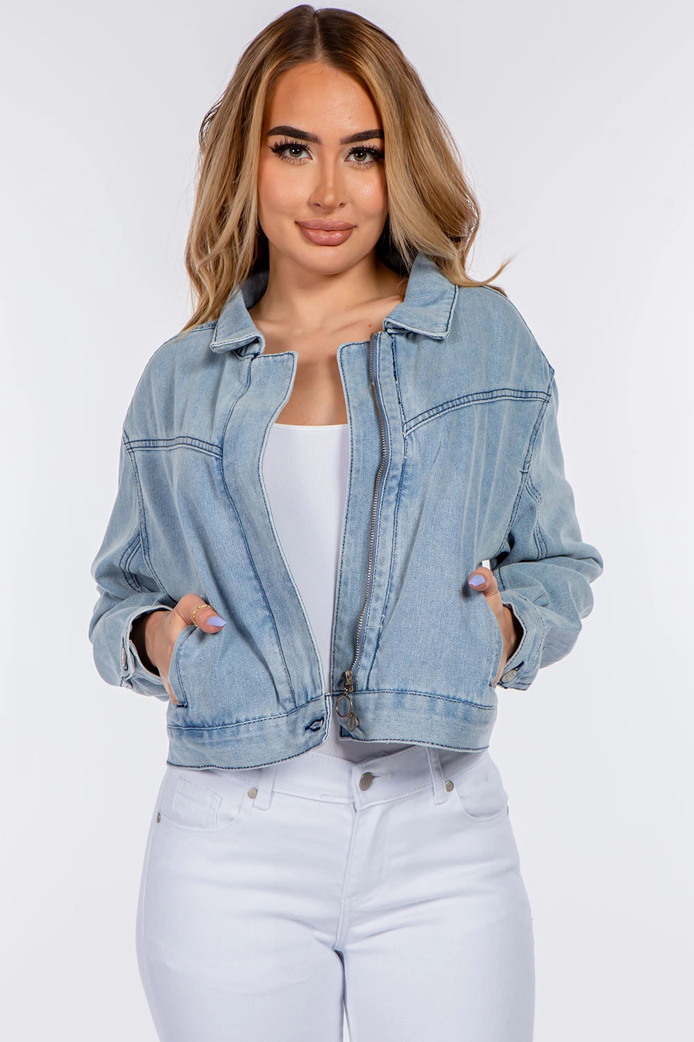 Moto Denim Jacket