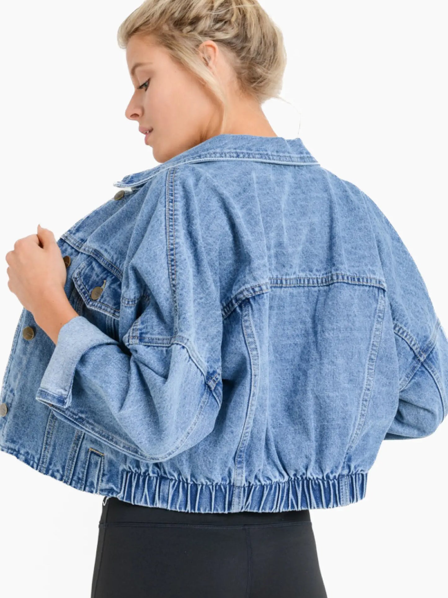 Raw & Ribbed Crop Jacket