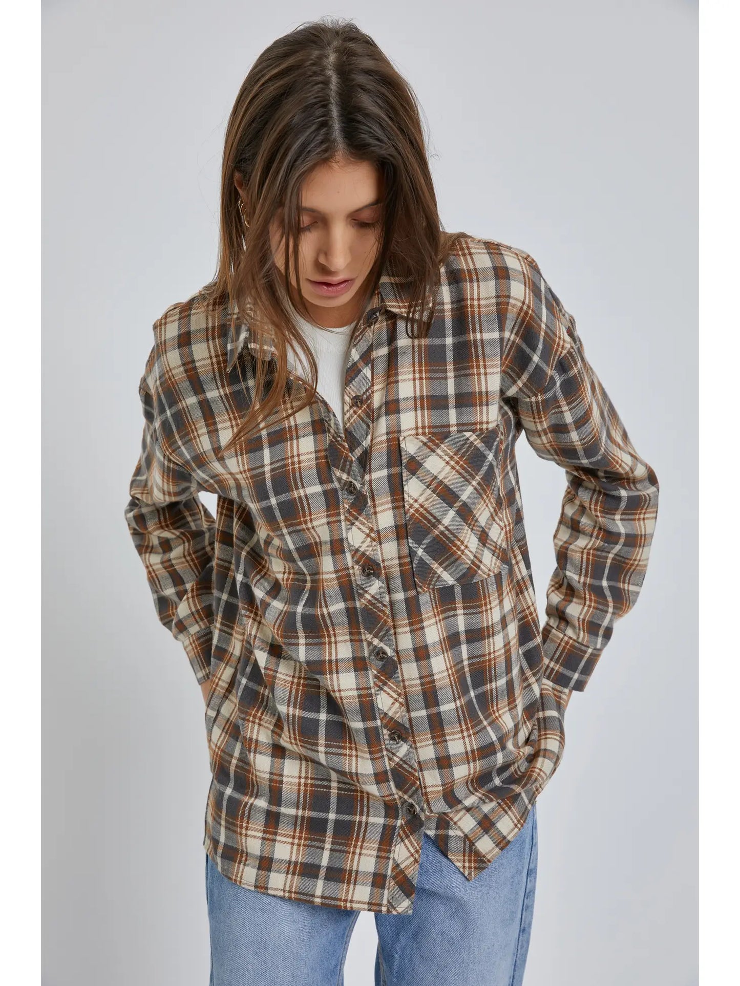 Oversized Flannel Shirt