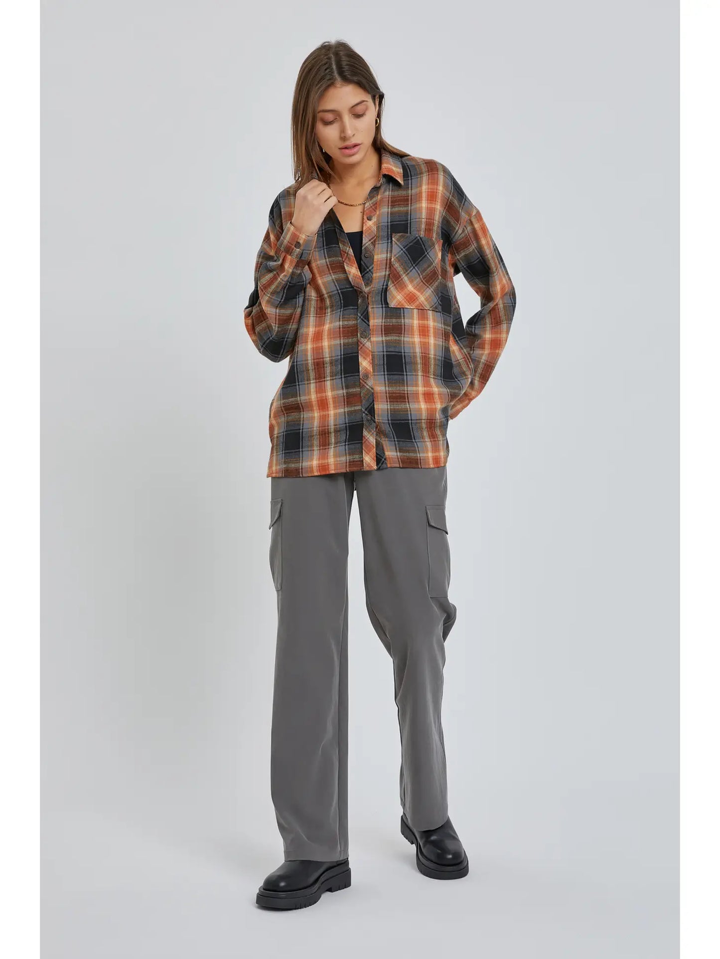 Oversized Flannel Shirt