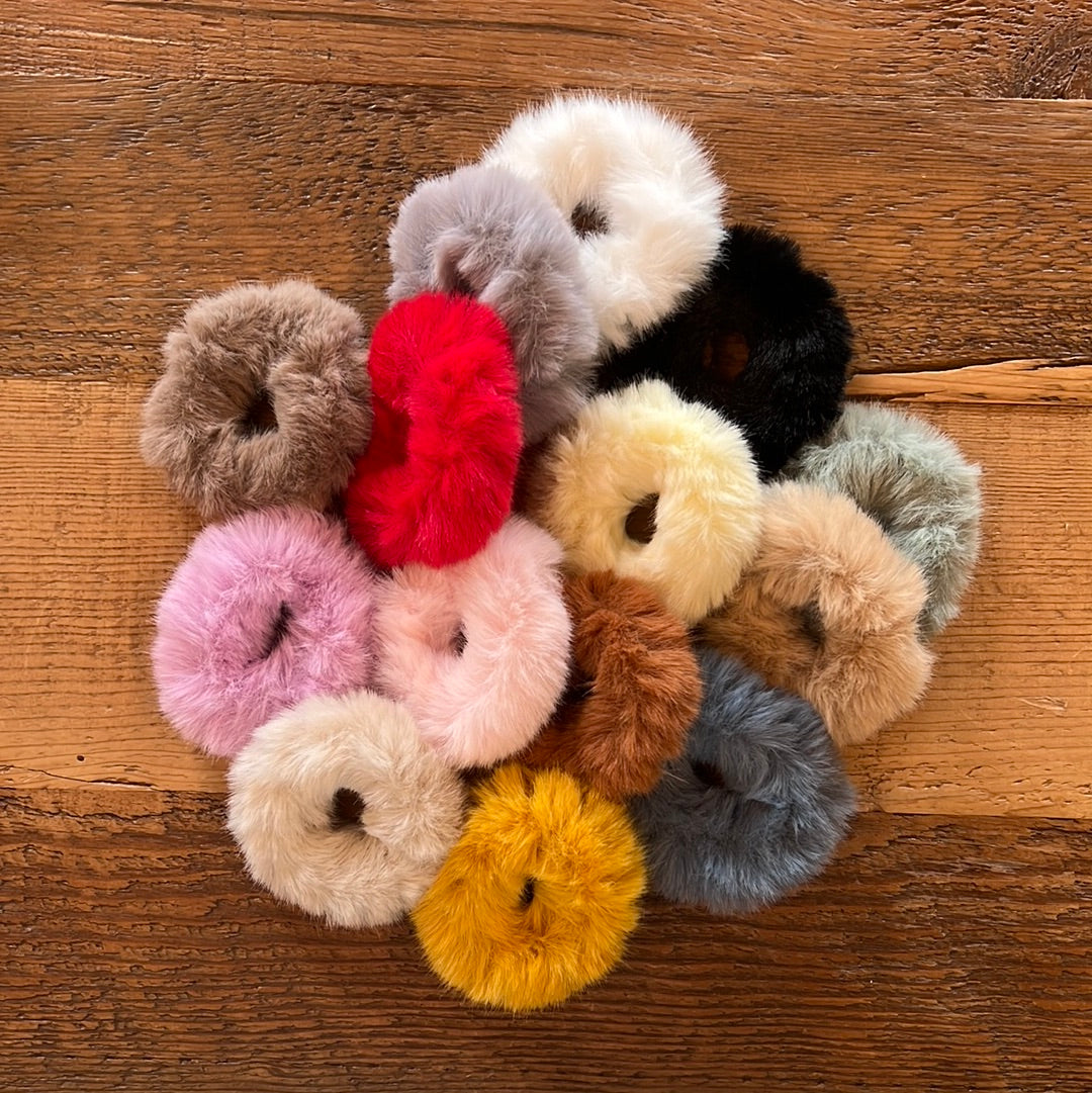 Furry Hair Scrunchie