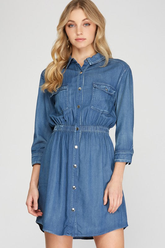 Tencel Shirt Dress