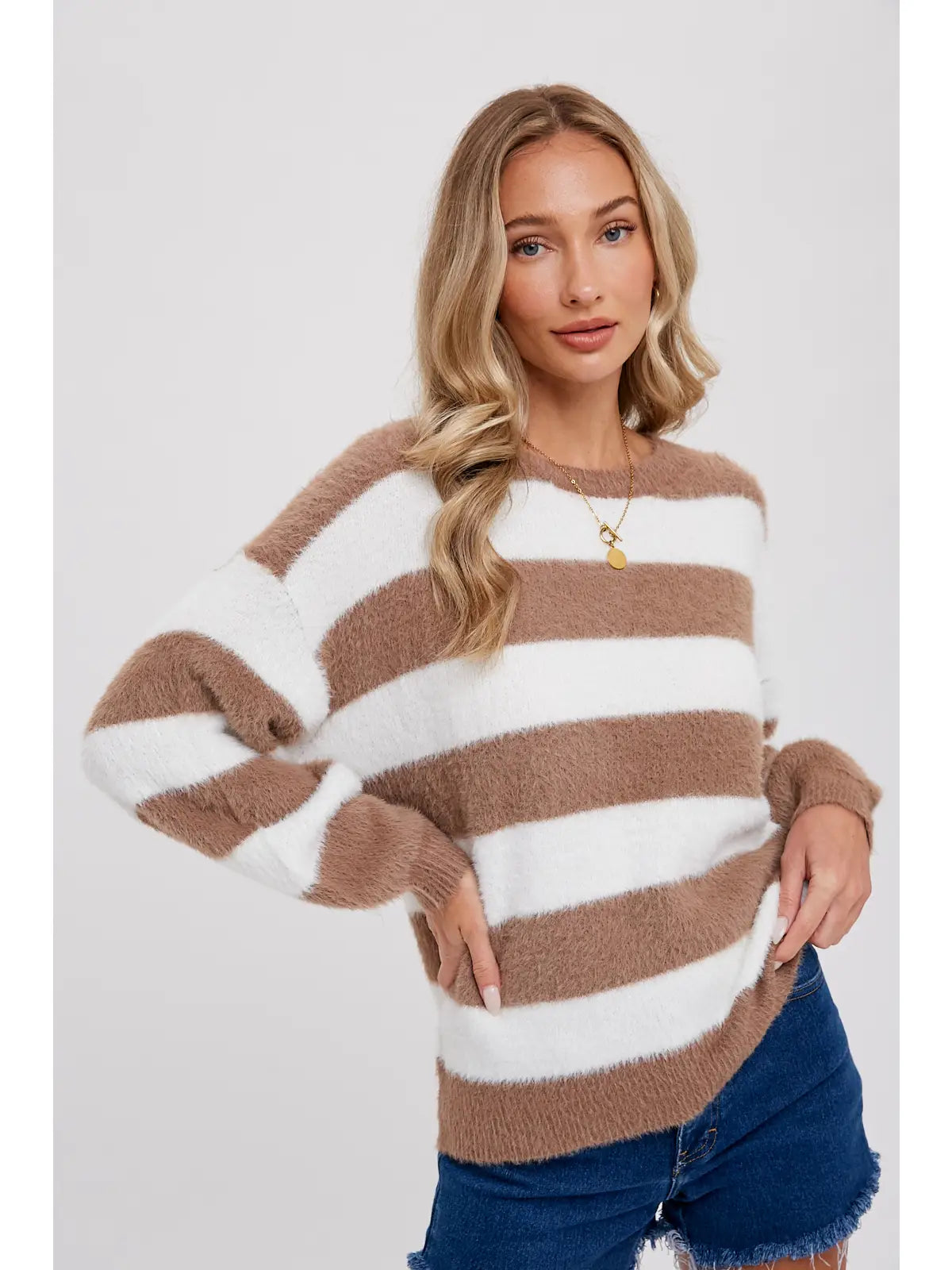 Cocoa Striped Sweater